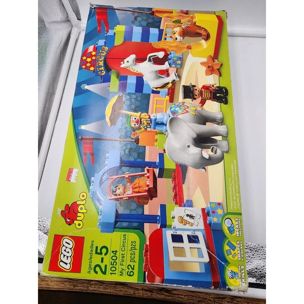 LEGO DUPLO #10504 My First Circus Set 99% Complete w/Box And Instructions